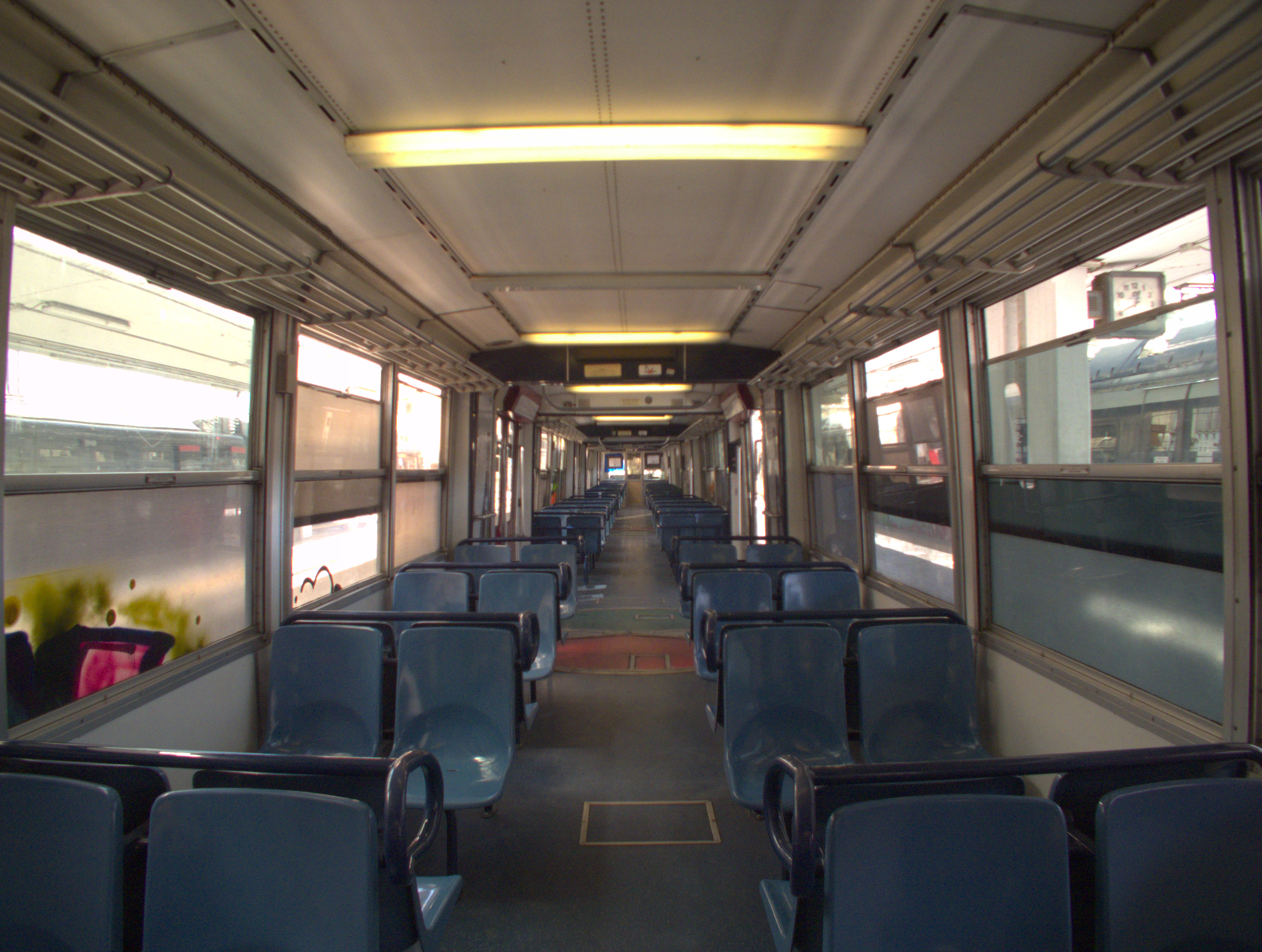 Internal view of an FE220 train in
