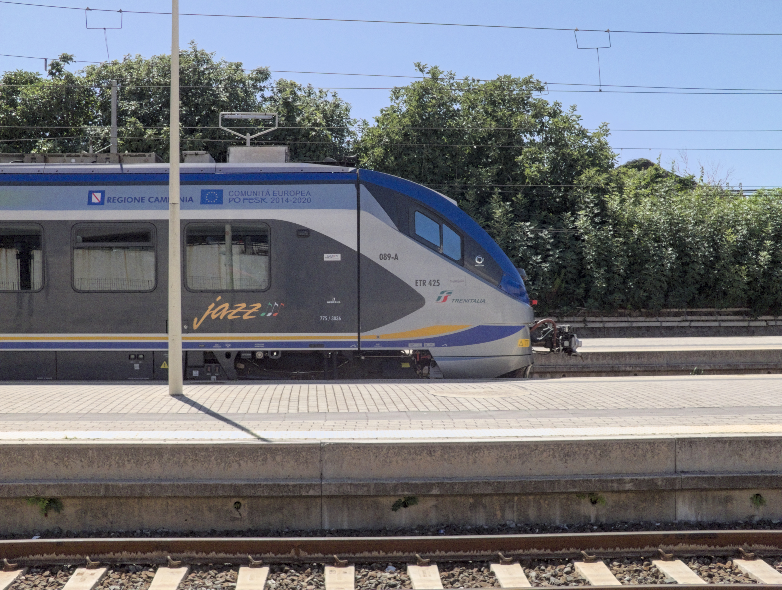 Jazz train at Napoli San Giovanni Barra station