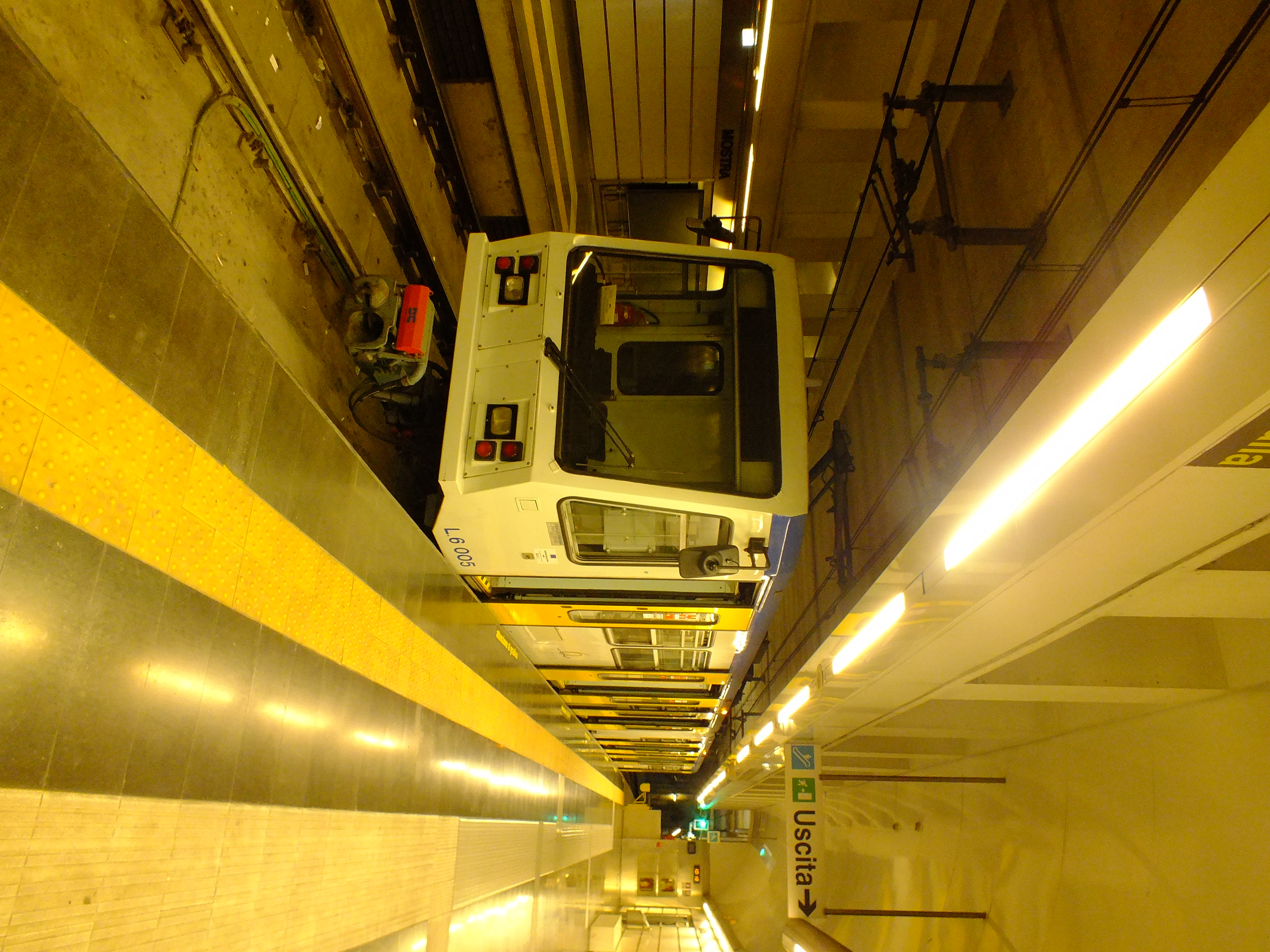 T67 Train at Mostra station on the Naples Metro Line 6